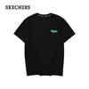 SKECHERS 斯凯奇 男女同款新品圆领T恤L224U080 碳黑/0018 L