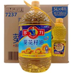mighty多力葵花籽油5升大桶送238ml小瓶装压榨健康好油食用油