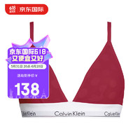 卡尔文·克莱恩 Calvin Klein CK 女士文胸 舒适无胸垫内衣 000QF5845E XAT红色 XS