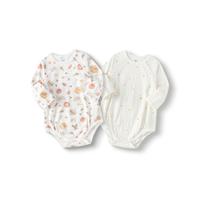 巴拉巴拉 婴儿衣服宝宝连体衣睡衣款新生儿哈衣爬服两件装全棉舒适