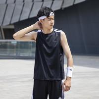 限尺码：adidas 阿迪达斯 男装 运动服跑步训练健身透气舒适休闲无袖T恤篮球背心
