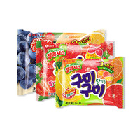 LOTTE 乐天 韩国进口混合水果葡萄味果汁软糖QQ橡皮糖儿童小零食