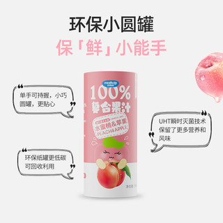 88VIP：妙伯乐 儿童果汁100%复合果汁饮品果味饮料195ml