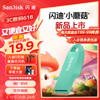 SanDisk 闪迪 32GB USB3.2 U盘 CZ550绿色 安全加密 数据恢复 学习电脑办公投标 小巧便携 车载 大容量优盘