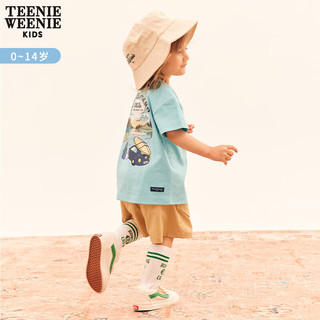 Teenie Weenie Kids小熊童装男女童男女宝宝23年夏季可爱印花短袖T恤 象牙白 150cm