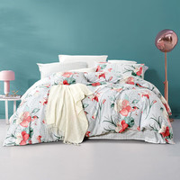 富安娜 家纺 圣之花床上四件套纯棉床品套件双人床单被套 优选 圣之花