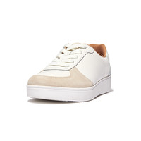 FitFlop 飞适福休闲鞋女鞋RALLY休闲轻盈通勤皮质麂皮拼接板鞋FQ1