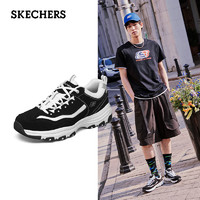 SKECHERS 斯凯奇 男款复古厚底经典熊猫鞋舒适老爹鞋8790091 黑色/白色/BKW 39.5
