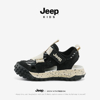 Jeep 吉普 儿童凉鞋 米黑 29码 鞋内长约18.2cm