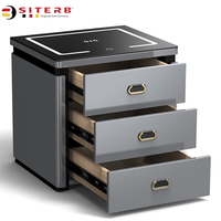 斯特堡（SITERB）保险柜搭配款家用智能床头柜无线充电无内柜款  【三抽款无保险柜内芯】深空灰