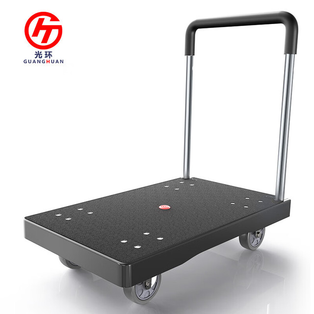 光环国际 光环小推车拉货平板车折叠手推车拖车手拉车72*48cm载重400斤 PB3-400