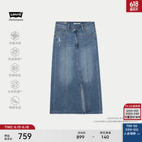 Levi's李维斯冰薄荷面料女士牛仔半身裙0017D-0000 蓝色 30