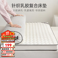 Dohia 多喜爱 .com）床垫乳胶复合床垫子加厚学生宿舍出租屋床垫 尊悦乳胶复合立体床垫(约9cm) 90