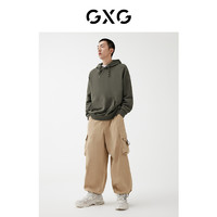 GXG 奥莱 22年男装春季商场同款趣味谈格系列工装长裤
