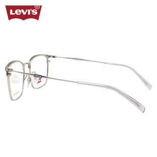 李维斯（Levi's）近视眼镜框架LV7168/RIW+依视路爱赞全晰膜御1.60镜片 RIW哑灰色/银色