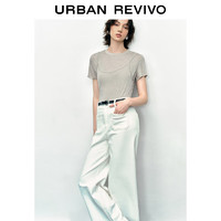 URBAN REVIVO 女装都市休闲简约假两件设计感T恤 UWU440100