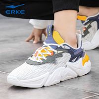 ERKE 鴻星爾克 男鞋運動鞋2024夏季新款網面輕便透氣休閑鞋官方正品跑鞋