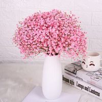 甜麦圈 满天星干花花束家居摆设装饰小清新干花客厅办公室摆件风干花束 粉色满天星 不含花瓶