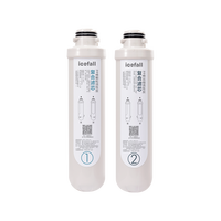 ICEFALL 瀑（Icefall） 冰瀑 YR100-A小确幸净水机复合活性炭复合精滤 前两级套装滤芯