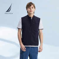 诺帝卡(NAUTICA)男装春夏款水能量系列运动风机能马甲背心男JM2197 4DB深海蓝(222) XL