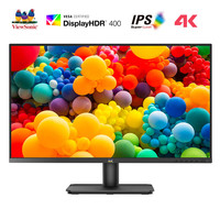 ViewSonic 优派 VA2779 27英寸 IPS 平面 显示器 (3840*2160、60Hz、99%sRGB、HDR400、Type-C 65W)