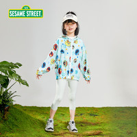 PLUS會員：SESAME STREET 兒童連帽防曬衣 G01藍色 110小碼
