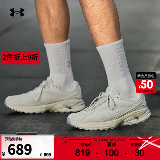 安德玛 德玛（UNDERARMOUR）HOVR Apparition RTRFTR男女情侣运动休闲鞋3027596 白色100 44