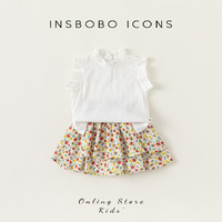 insbobo 清仓女童夏装套装女宝宝夏天两件套儿童套装洋气时髦童装夏天衣服