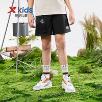 百亿补贴：XTEP 特步 童装儿童运动休闲梭织运动五分裤中大童男童短裤夏季