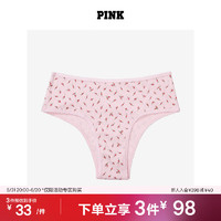 维多利亚的秘密 PINK  经典舒适时尚女士内裤 69JM粉色花卉 11241285 S