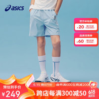 亚瑟士（asics）童装2024年夏儿童运动短裤凉感舒适休闲百搭裤子332241093080 38天蓝色 140