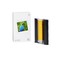 Xiaomi 小米 米家照片打印机1S彩色相纸套装 80张或40张 含色带 打印机ZPDYJ03HT专用相纸 3英寸相纸(40张+色带)