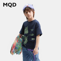 MQD 马骑顿 2件149]怪兽系列 MQD儿童纯棉T恤24夏款透气男童印花短袖上衣