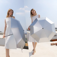 NexyCat 银专业超强防晒遮阳太阳晴雨伞两用男士高级感女防紫外线全自动