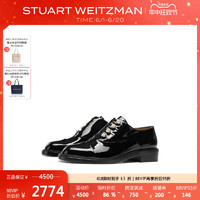 STUART WEITZMAN tuart Weitzman/SW MRSPATS 春夏珍珠粗跟乐福鞋小皮鞋女德比鞋
