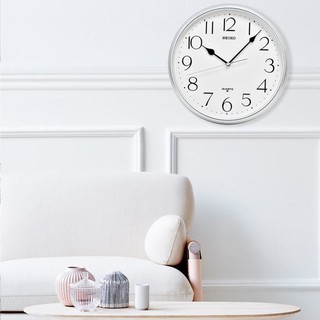 SEIKO 精工 EIKO日本精工11英寸钟表客厅卧室百搭石英钟时尚简约圆形挂钟