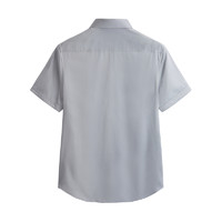 PEACEBIRD 太平鸟 男装 夏季韩版商务休闲灰色短袖衬衫B1CCD2307