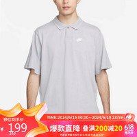 NIKE 耐克 男子 T恤AS M NK CLUB POLO MATCHUPOS运动服DX0618-077灰色XL码