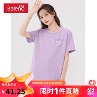 Baleno/班尼路 纯棉 女士短袖T恤