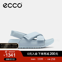 爱步（ECCO）*拖鞋女外穿 24年夏季软底泡芙鞋厚底凉拖鞋 科摩206653 天空蓝20665301696 38