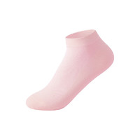 全棉時代 非賣品）女士全棉抗菌網眼短筒襪1雙 棉花粉 22cm-24cm