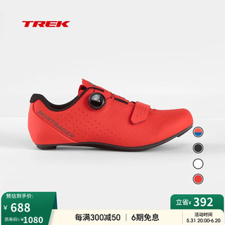 TREK 崔克 Bontrager Circuit 轻量化舒适透气公路自行车骑行锁鞋 电光红色 39