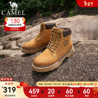 骆驼（CAMEL）丁真同款经典大黄靴款复古英伦风户外工装马丁靴 G13W076002 驼色(男款) 42