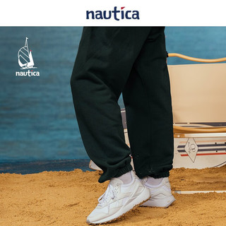 nautica white sail 白帆×JAPAN系列日系宽松中性休闲运动长裤JPKW3106 深绿3UE（231） XL