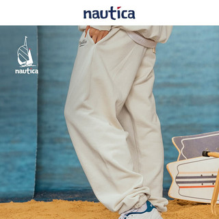 nautica white sail 白帆×JAPAN系列日系宽松中性休闲运动长裤JPKW3106 杏色8CA（231） XL