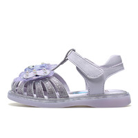 Mutong 牧童 女童凉鞋2024夏季新款商场同款公主水晶鞋果冻软底甜美小童鞋