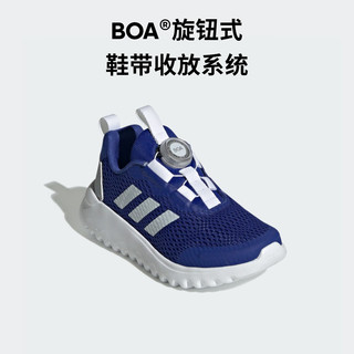 adidas「小波浪」ActiveFlex 3.0旋转按钮运动鞋男小童阿迪达斯 半荧光蓝/浅蓝/白 40码