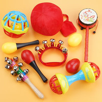 尚韵 SHANGYUN儿童节婴儿玩具新生儿玩具0-1岁手摇铃小沙锤宝宝牙胶安抚拨浪鼓 摇铃5件套