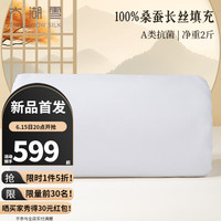 太湖雪蚕丝被芯100%桑蚕长丝夏凉被空调被子母被二合一全棉A类抗菌四季 空调被【蚕丝净重2斤】 200*230cm