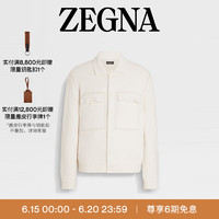 杰尼亚（Zegna）24春夏白色混纺衬衫外套UDC57A7-DCT160-N01-58